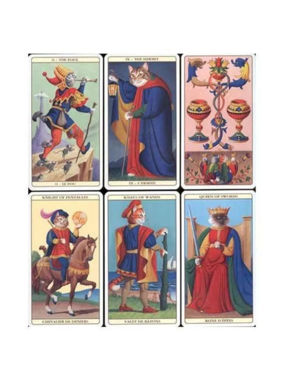 Marseille Cat Tarot Deck Lo Scarabeo Sealed Brand New Rare - Picture 3 of 10